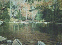 Bubble Pond Arcadia National Park by Ruth Friberg, Maine artist