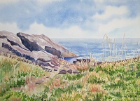 Painting - "Maine Coast", by Ruth Friberg, Maine artist