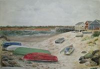 Painting - "Pine Point, Scarborough Maine", by Ruth Friberg, Maine artis